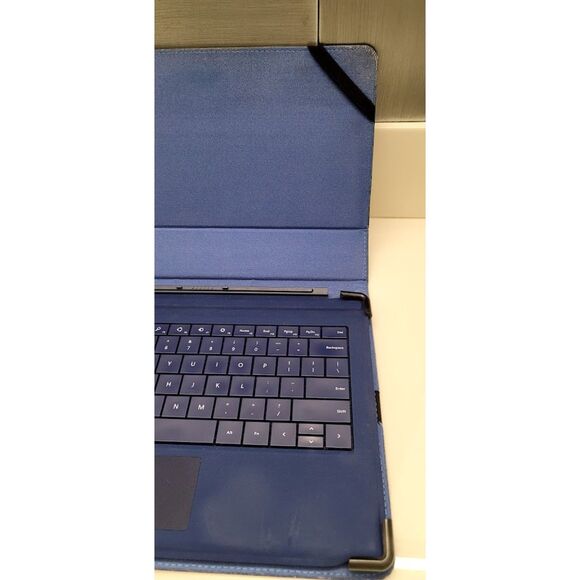 Microsoft Model 1644 Type Cover for Surface Pro 3 - Blue with Folio Style Case - Picture 4 of 6